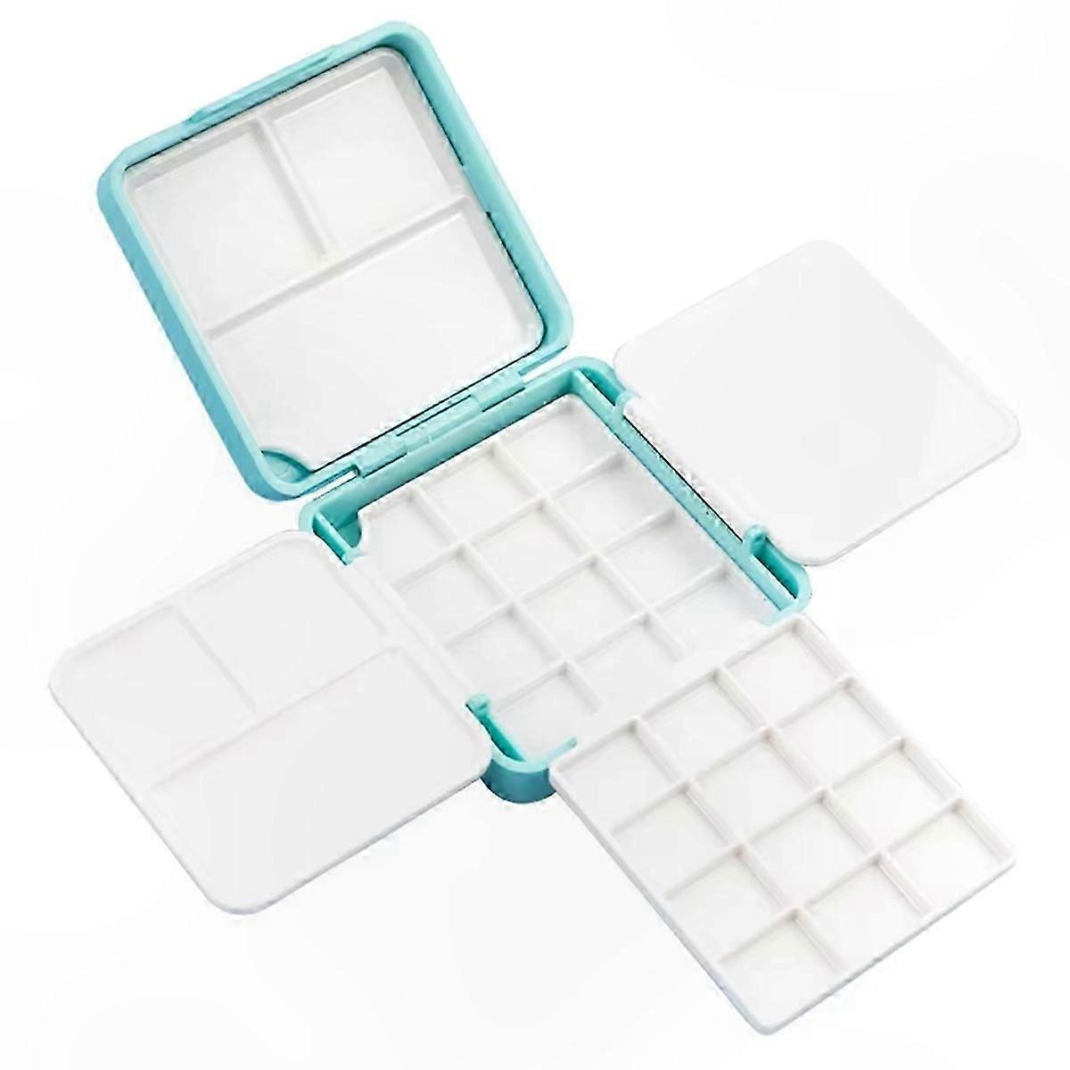 Compact Travel Art Set, 24-Color Palette, Portable Case for Watercolor Painting