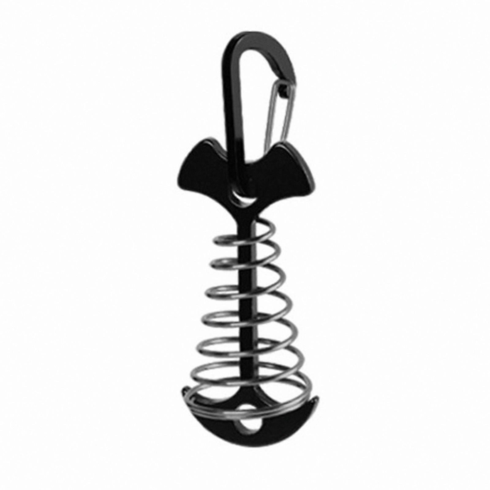 Lightweight Fishbone Tent Pegs for Camping and Hiking - Easy-to-Use Deck Anchors with Tensioner for Outdoor Adventures