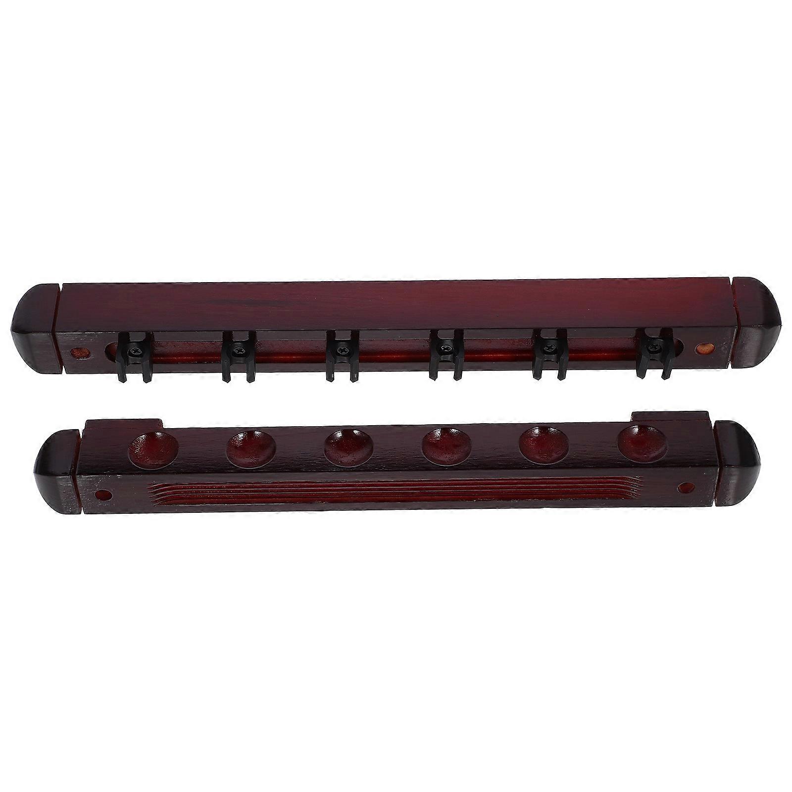 Pool Stick Holder Wall Mount for Cue Storage 3Sets Wood Cue Racks
