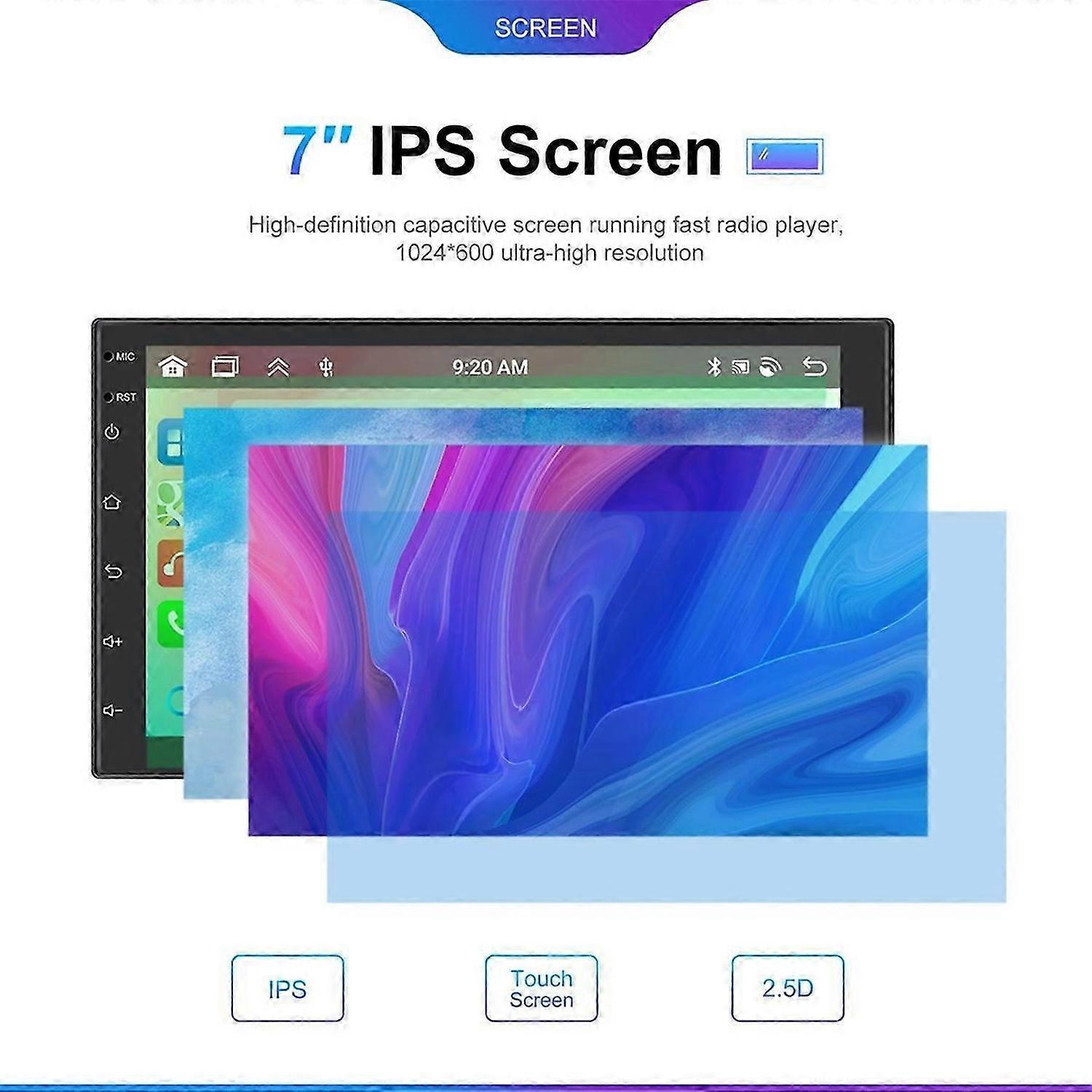 4G+64G 7In Android 13 2Din Car Stereo Wireless Carplay Android Auto Car Radio, Navigation Wifi Bluet