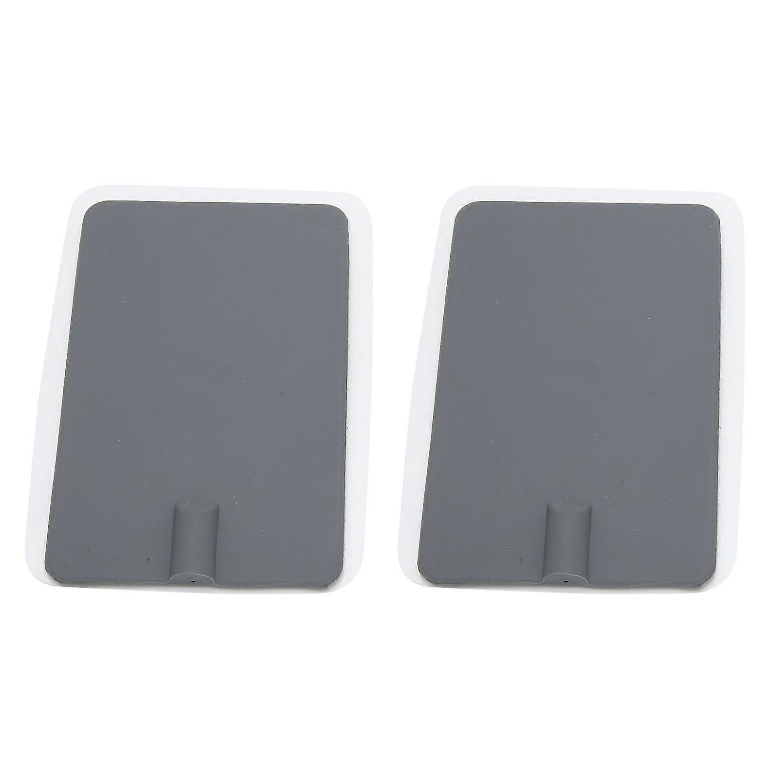 2pcs Silicone Electrode Pad Soft Electrode Patch for Physiotherapy Instrument Gray 7 x 11cm