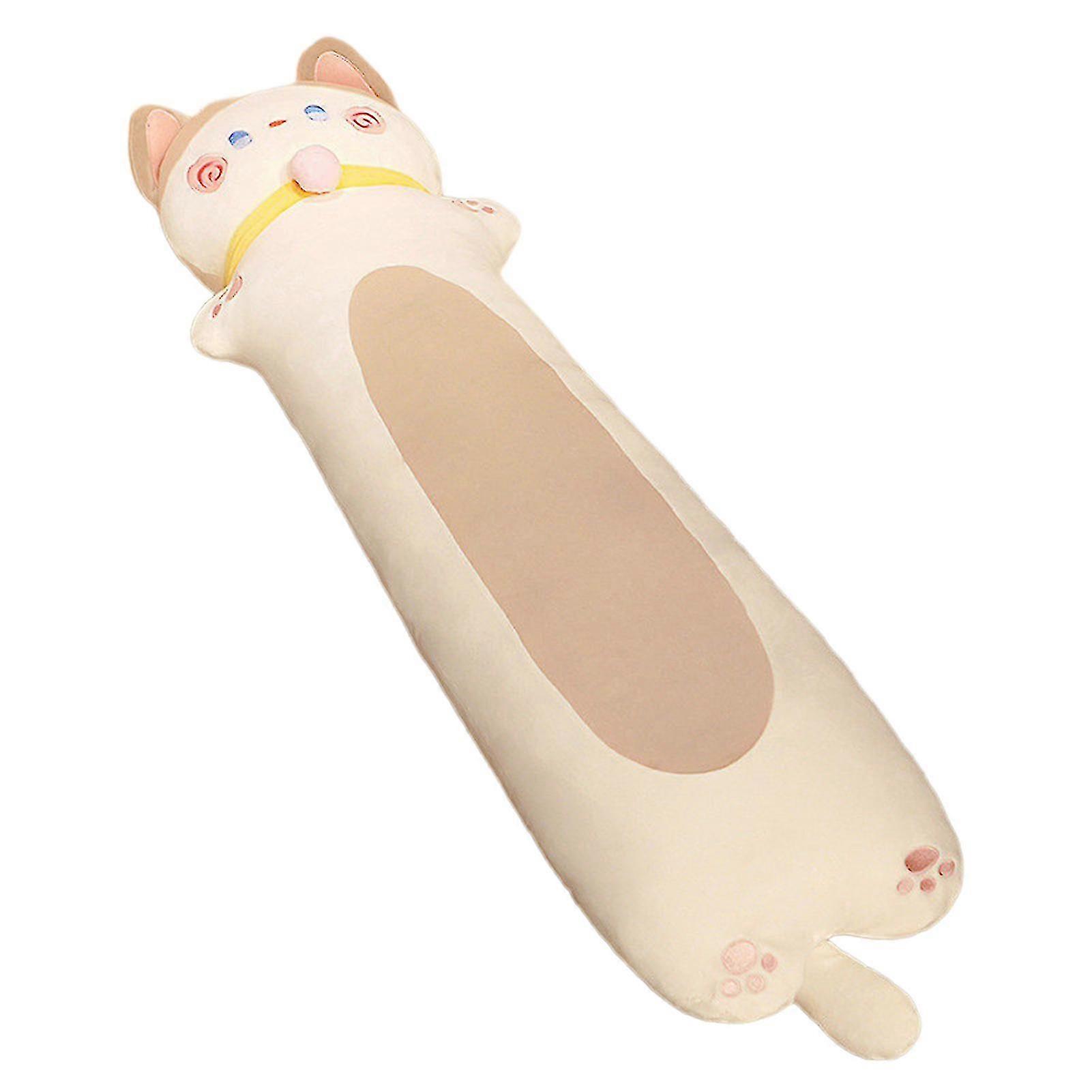 Lovely Cat Long Plush Pillow Stuffed Doll Soft Comfortable Skin-friendly Plush Doll For Baby Hugging Plush Toy