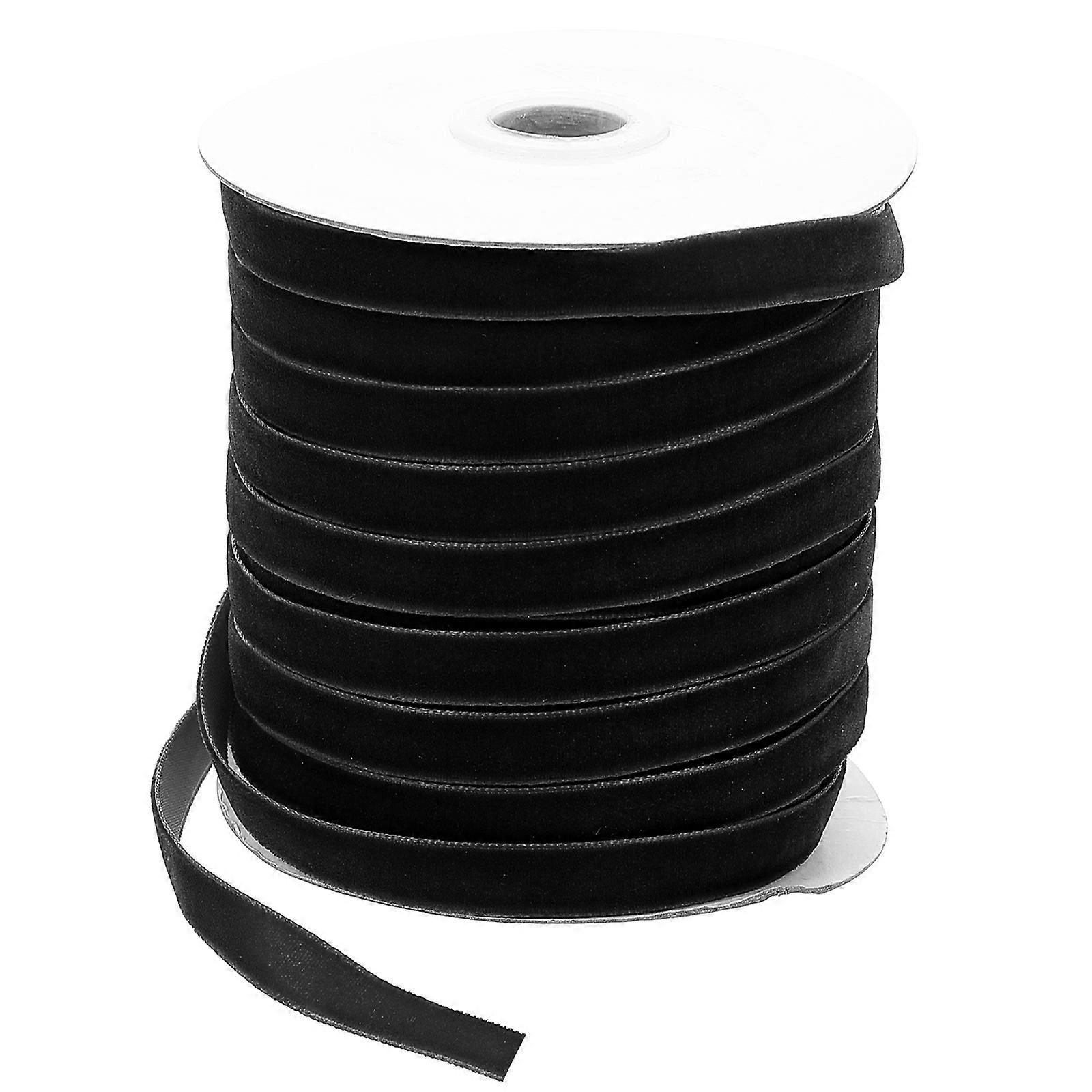 Gift Ribbon Chinlon for Bowknot Making 1 Roll Black