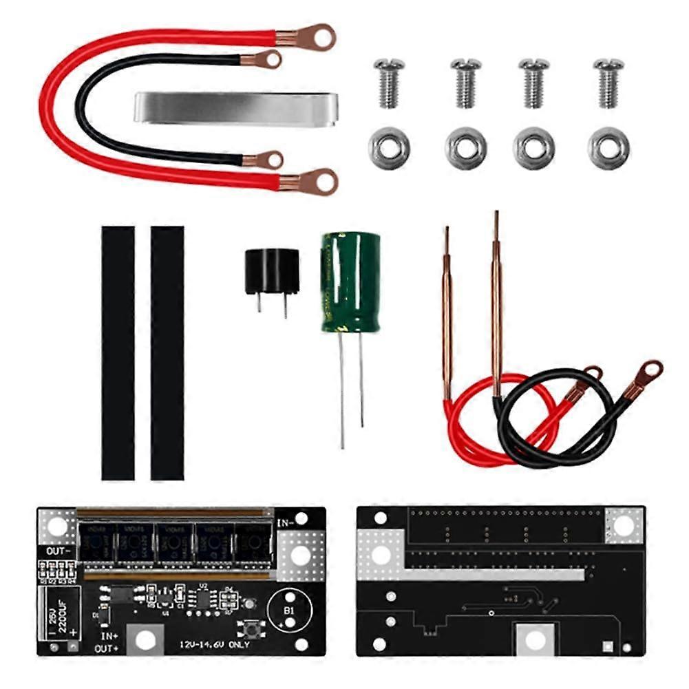 Battery Storage Solder Circuit Board Spot Welder Set 12V Portable DIY Kit Unassembled For PCB Battery Tabs