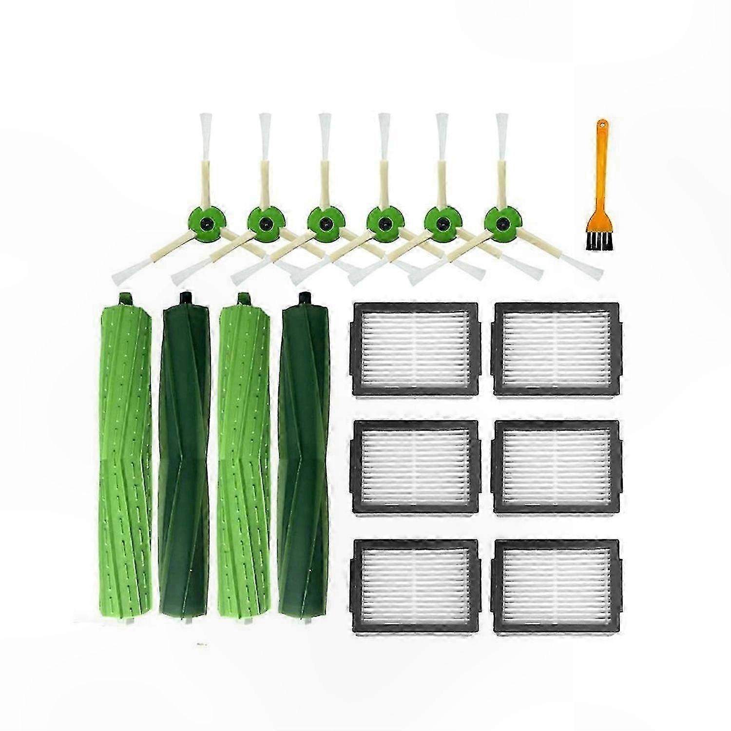 Replacement Side Brush and HEPA Filter for Robot Vacuum Cleaner Models I3, I3+, I4, I6, I6+, I7, I7+, I8, I8+, E5, E6, E7