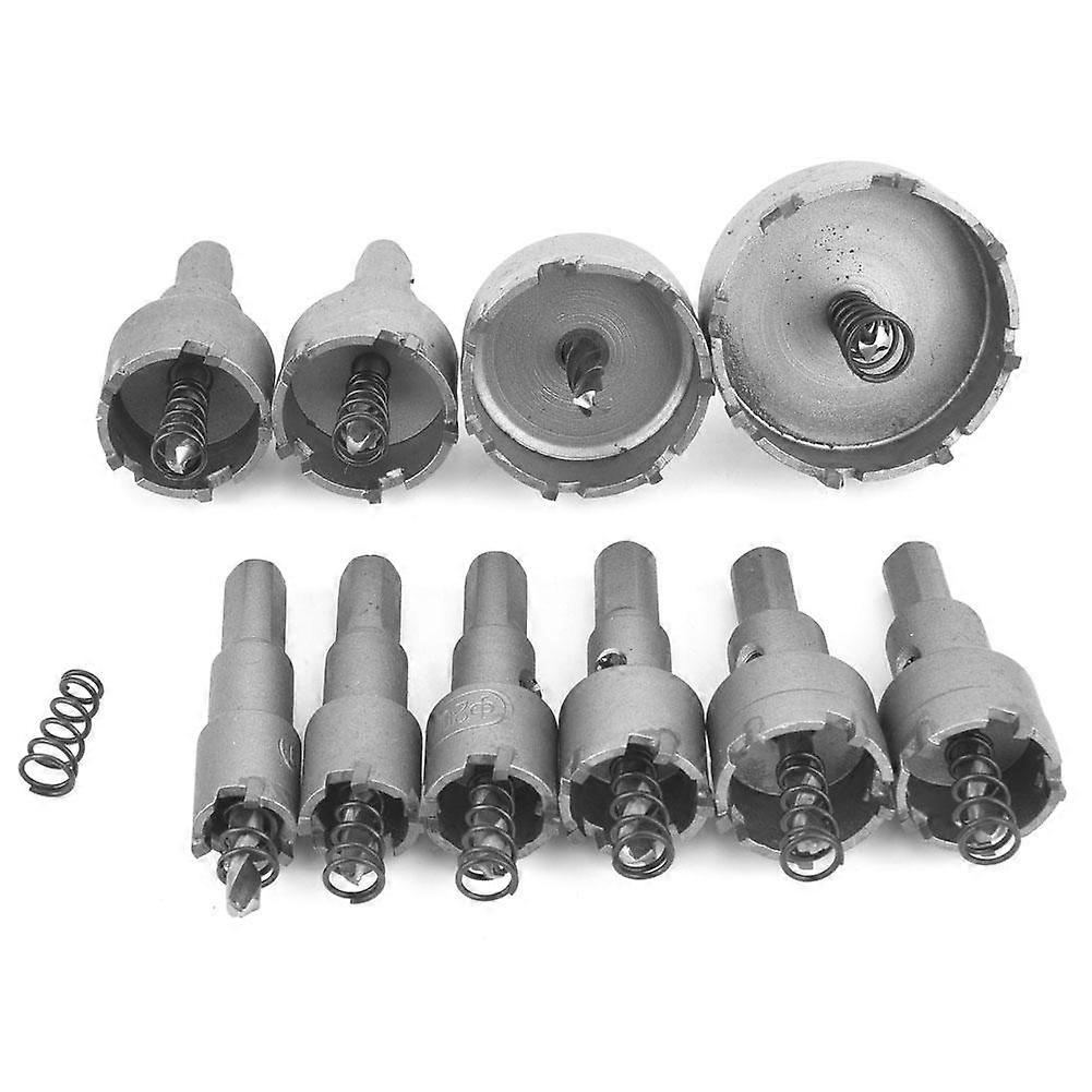 Ensemble de 10 forets de scie cloche TCT en acier inoxydable pour alliage métallique