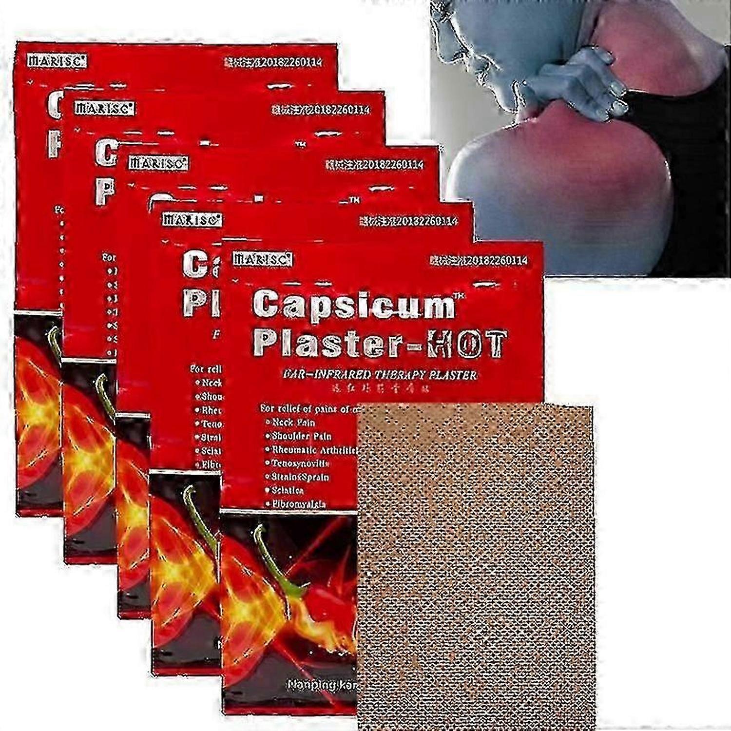 40pcs Capsicum Hot Patch Muscle Strain Back Knee Joint Patch