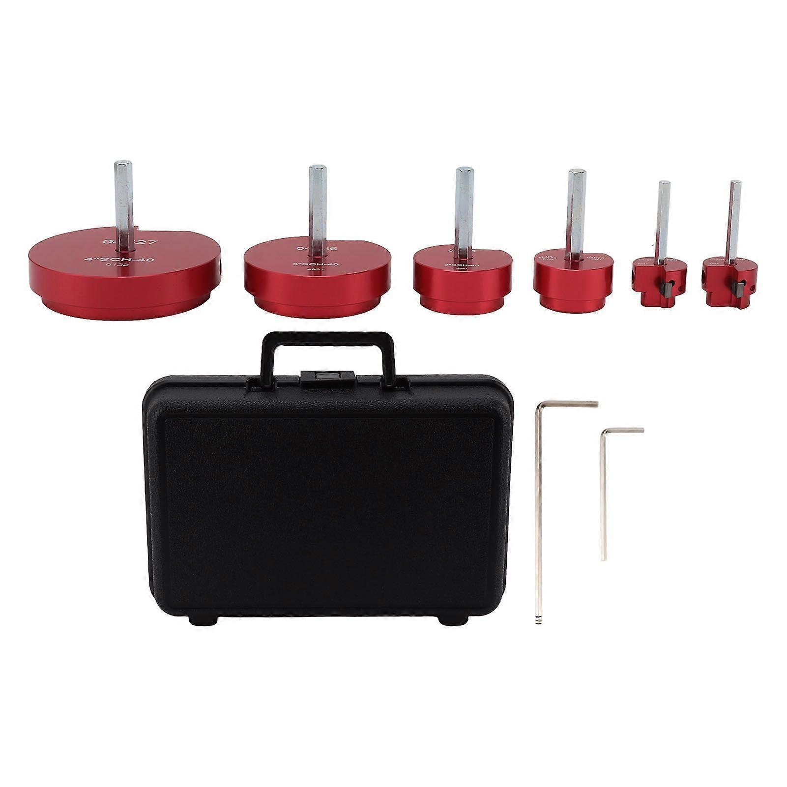 Pipe Fitting Reamer Kit Professional High Speed Steel Fade Resistant Durable Pipe Reamer Tool