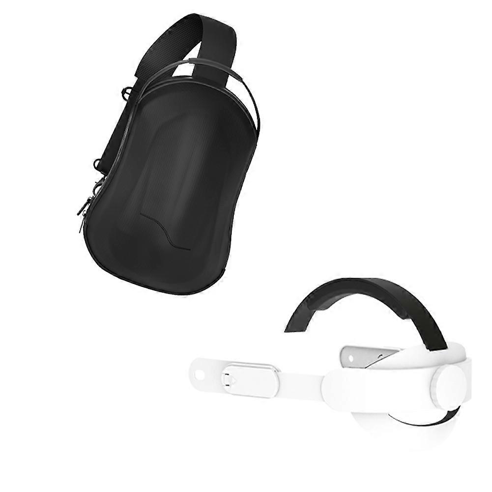 For Meta Quest 3s VR Travel Kit Adjustable Head Portable Carrying Travel Case Hard Storage Box for Quest 3s