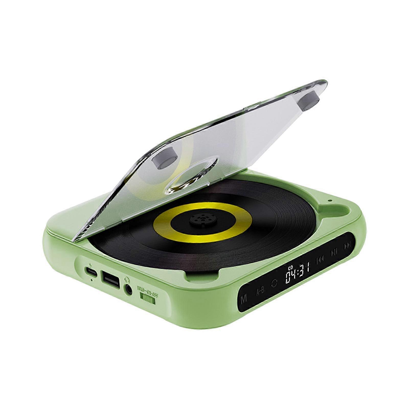 Home CD Player Compact Audio Music Player for Friends Language Learners Kids White