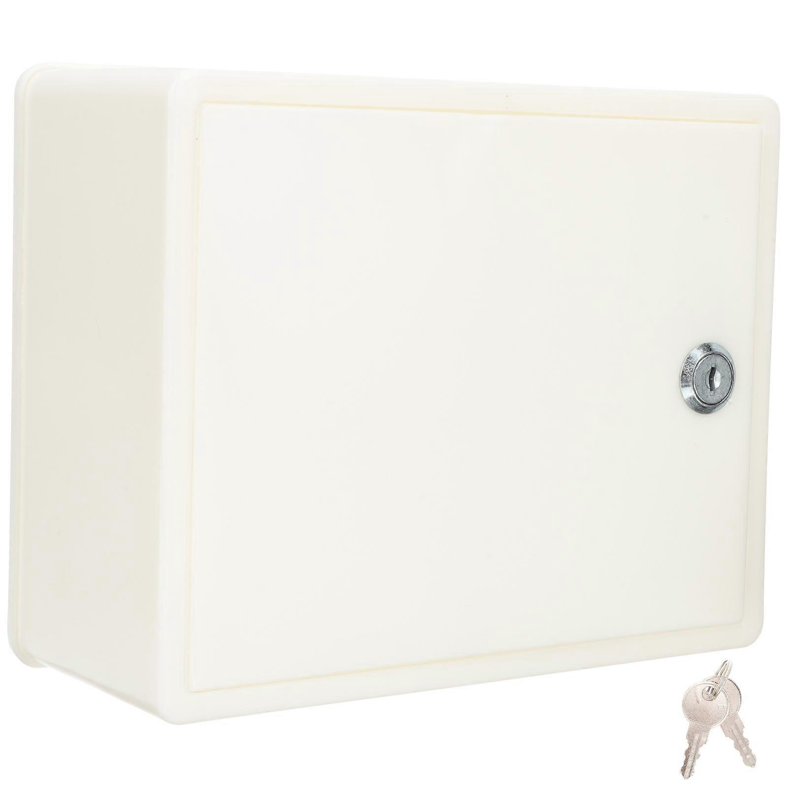 Plastic 5Pcs Multi-use Lockable Mailbox For Home And Outdoor Wall Decoration White