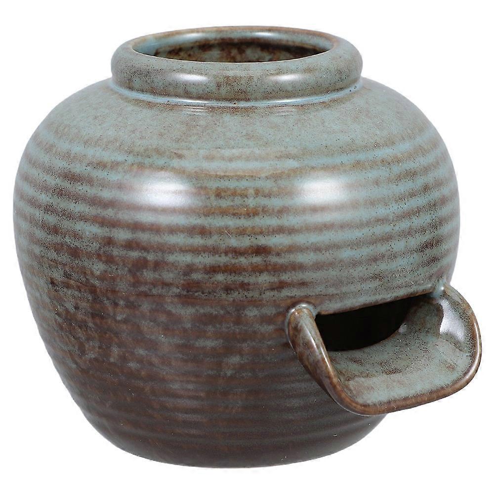 Multi Colored Outdoor Ceramic Fountain Jar For Courtyard Ambiance Creation With Water Cascading 3Pcs