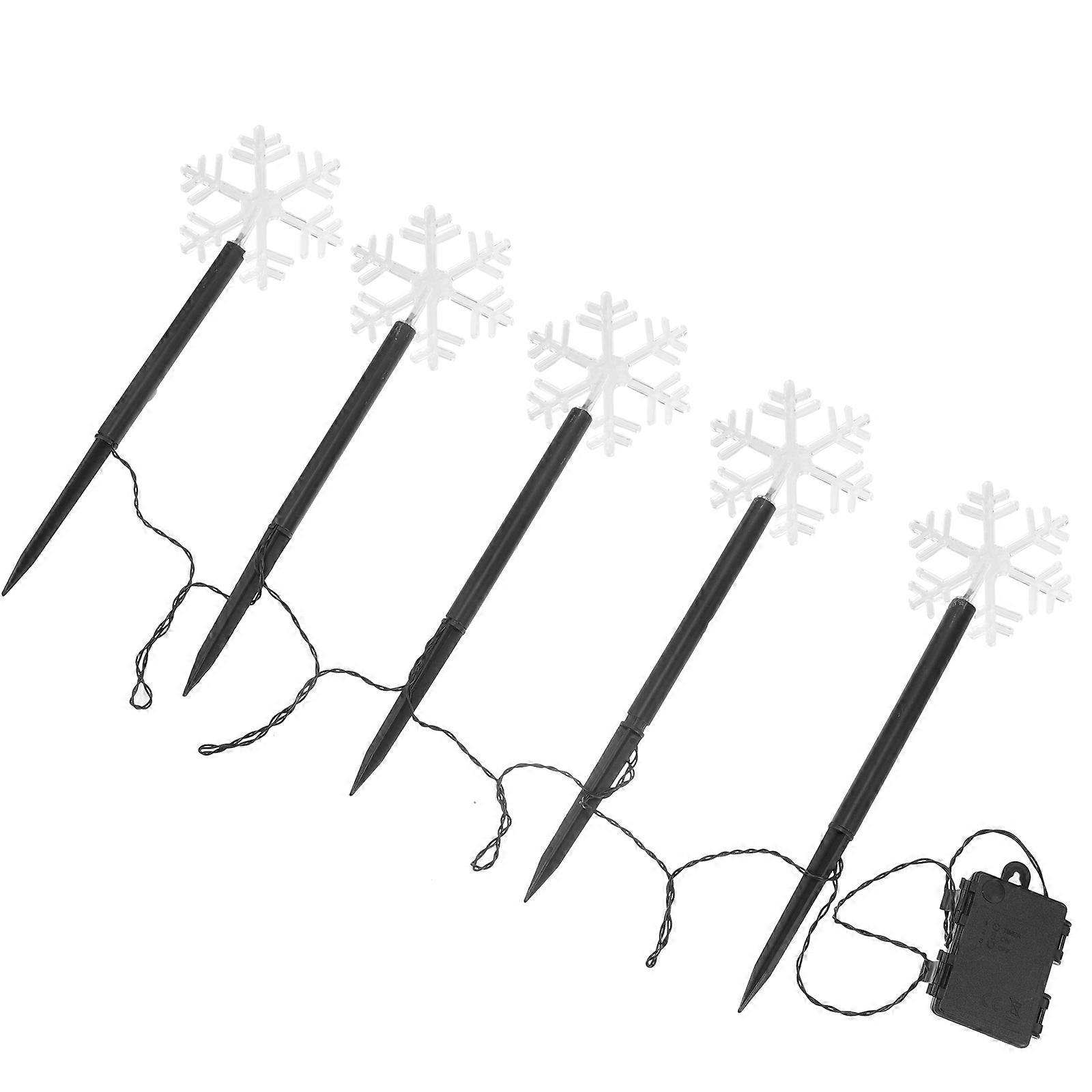 LED Lawn Lamp Black for Illumination Waterproof Garden Light Snowflake