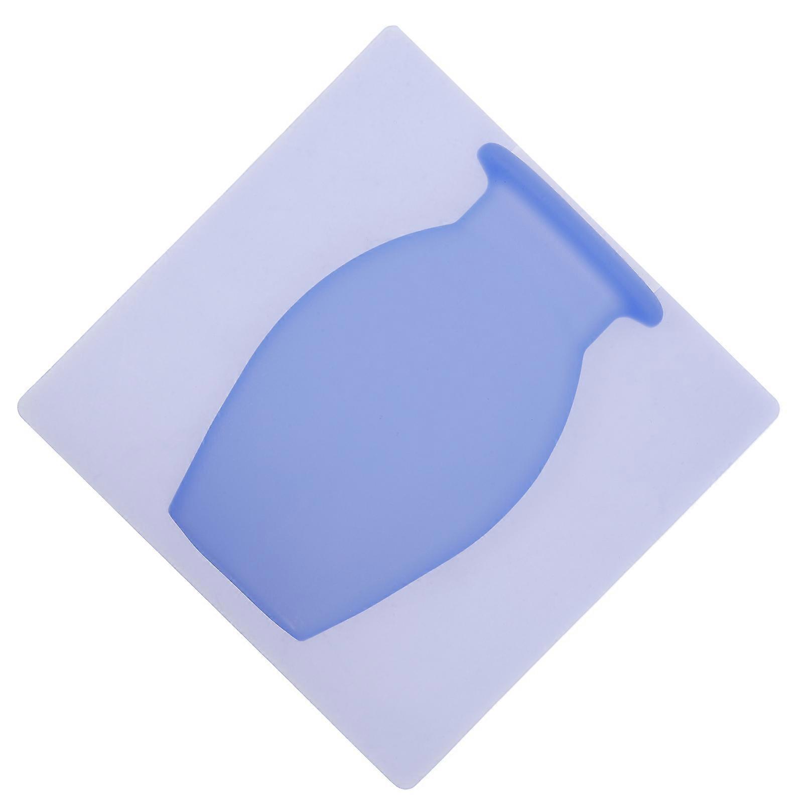 Wall-Mounted Flower Vase Silicone Vase Decor for Storage Using 4Pcs Blue