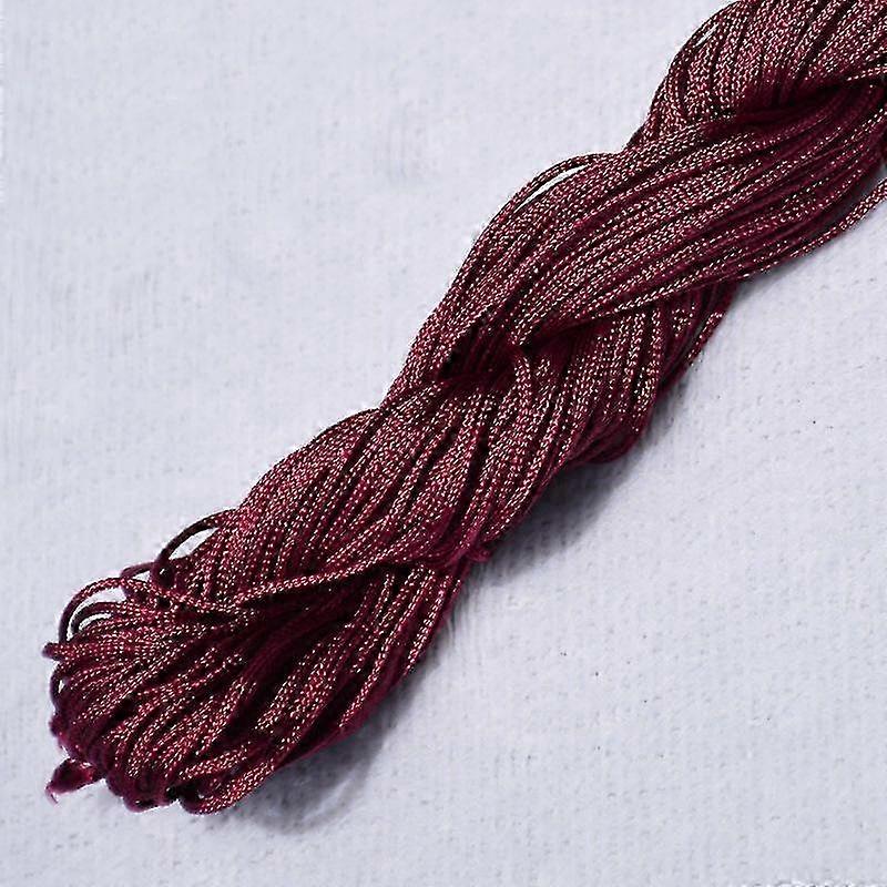 Home Party Supplies Chinese Knot Braided String DIY Macrame Cord 20m High Quality Tassels 1.0mm Beading String Bracelet Nylon Cord Thread Popular 2025