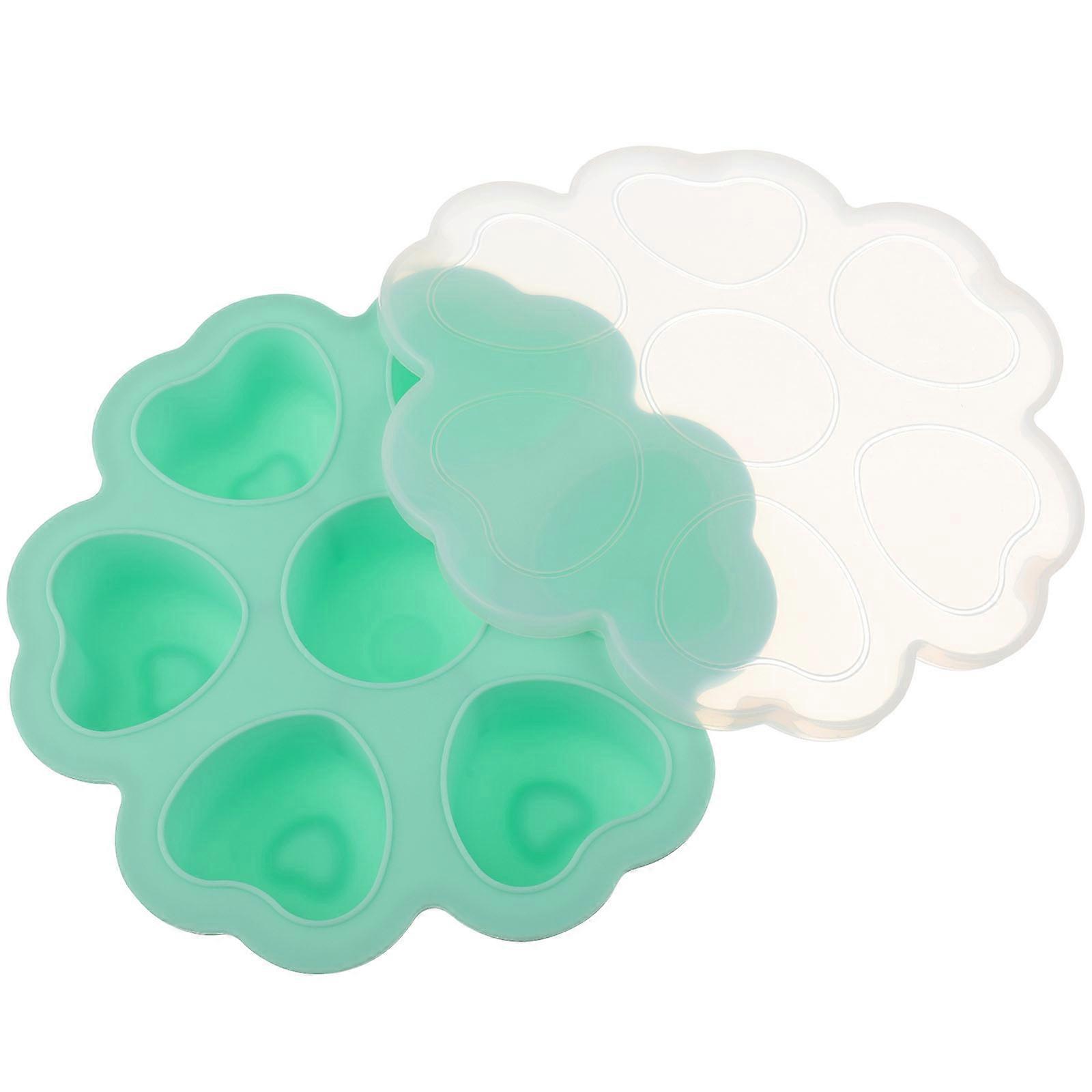 Heart Shaped Ice Cube Tray Storage Container For Home Use 18X18X4CM Set