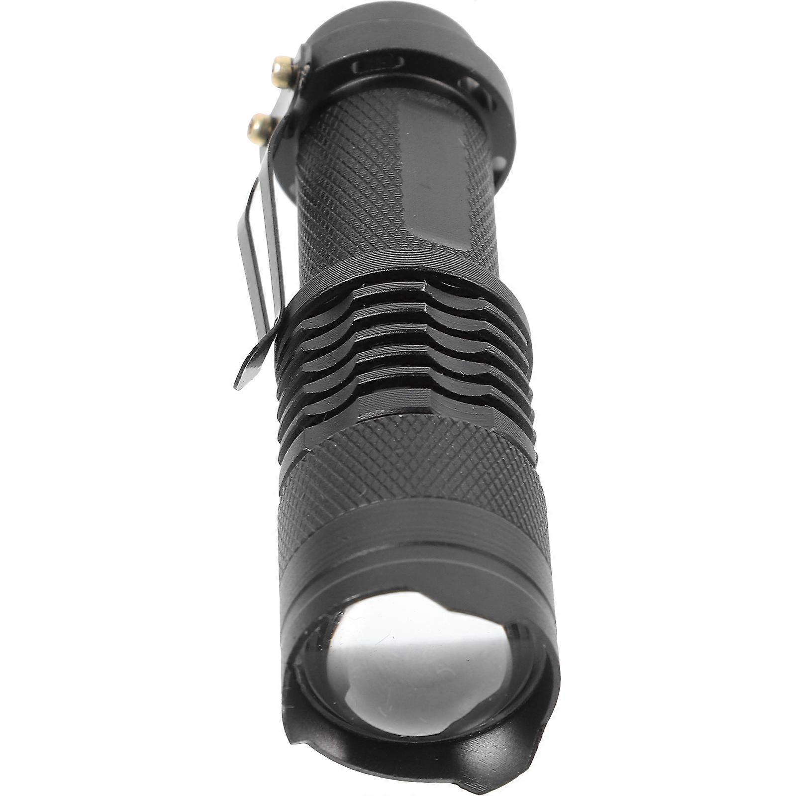 Waterproof Mini LED Flashlight Torch For Hikers 2Pcs Black Adjustable With 300 Lumens Ideal For Outdoor Situations