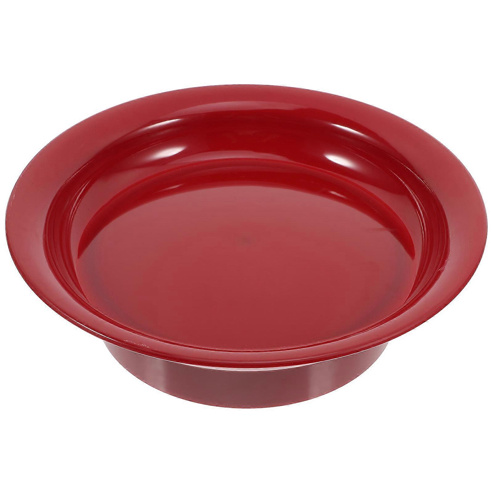 4Pcs Red Fruit Bowl for Storage Plastic Candy Dish for Kitchen