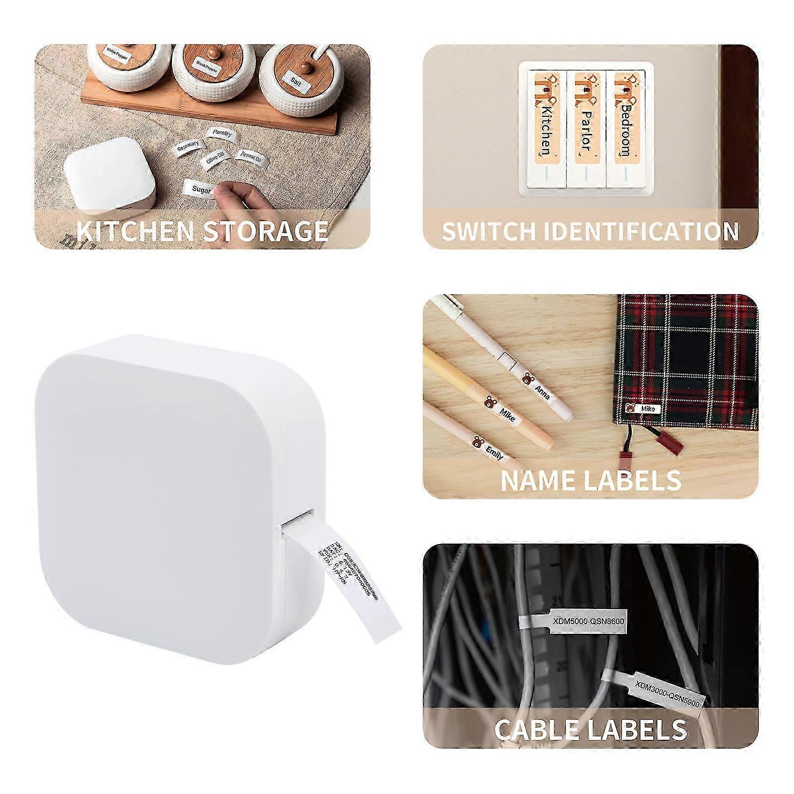 AIMO Q30 Label Maker Machine Mini Pocket Thermal Label Printer All in One BT Connect Adhesive Tag DIY Date Journal Study Sticker Labeling Machine wit