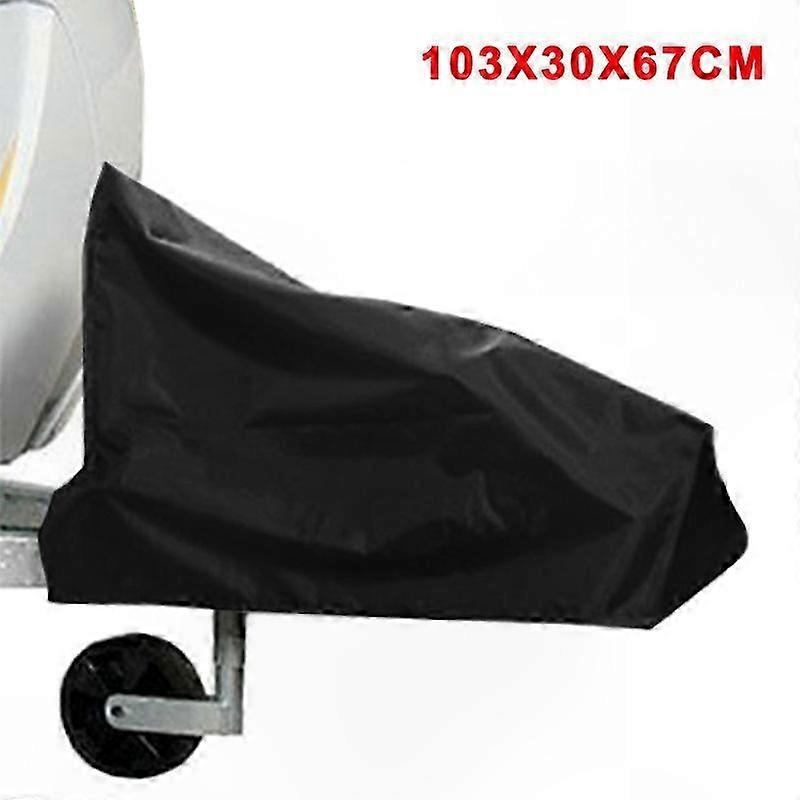 Durable Camper Trailer Drawbar Cover with Buckles for Tow Hitch Protection