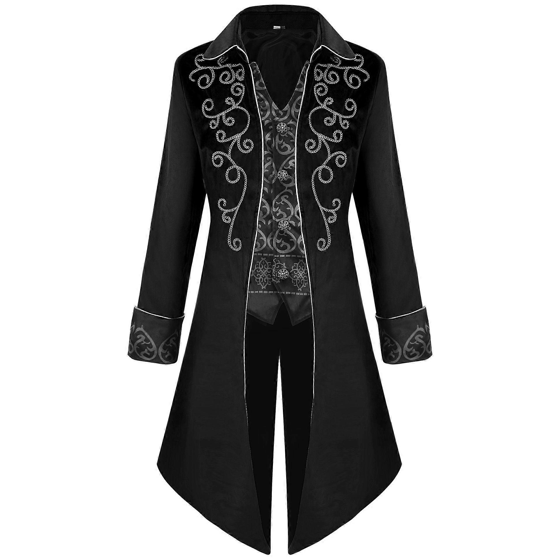 Vintage tuxedo jacket with silver trim