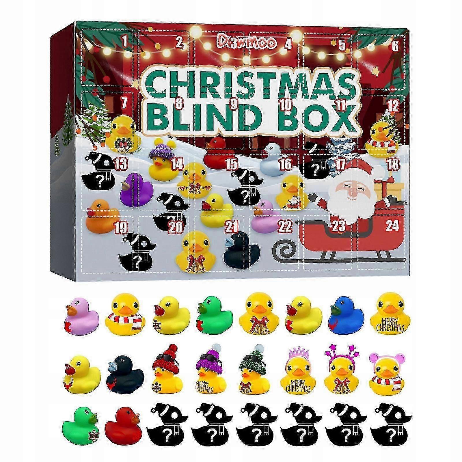 Advent Calendar Christmas Small Yellow Duck Toys Presents
