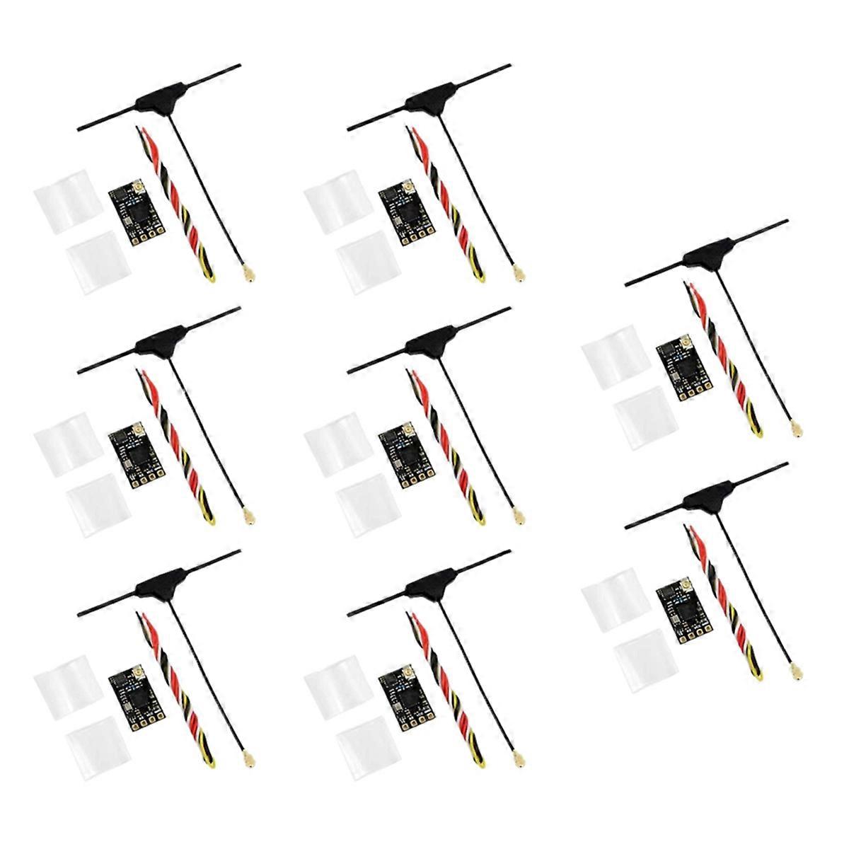 8PCS ELRS 2.4GHz Receiver NANO ExpressLRS Receiver with T-Type Antenna Support Wifi Upgrade for FPV RC Long Range Drone