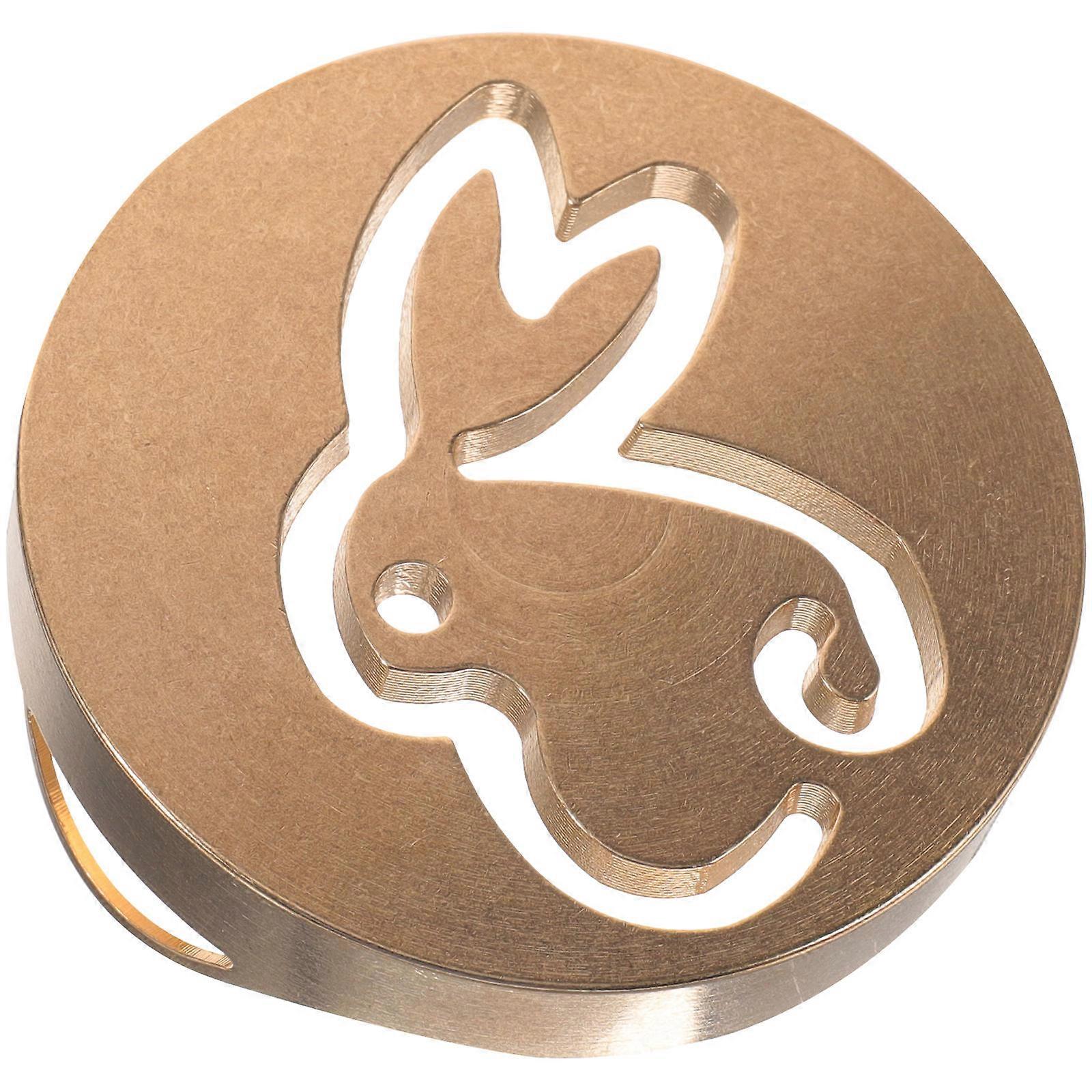 Copper Incense Ash Press Mold Tool For Incense Burner Accessory Perfect For Living Room And Office Use In Golden Color With Fine Craftsmanship 2Pcs
