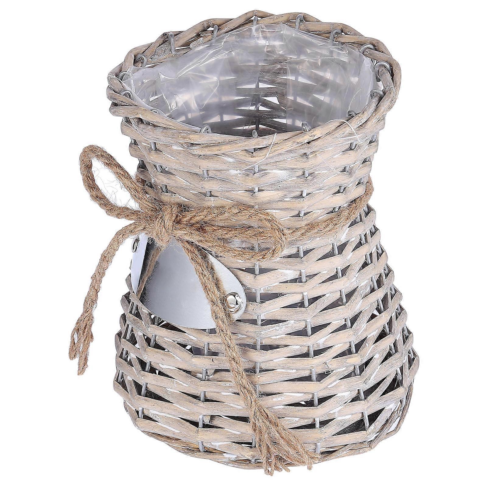Vintage Grey Basket for Adornment 3Pcs Creative Flower Container