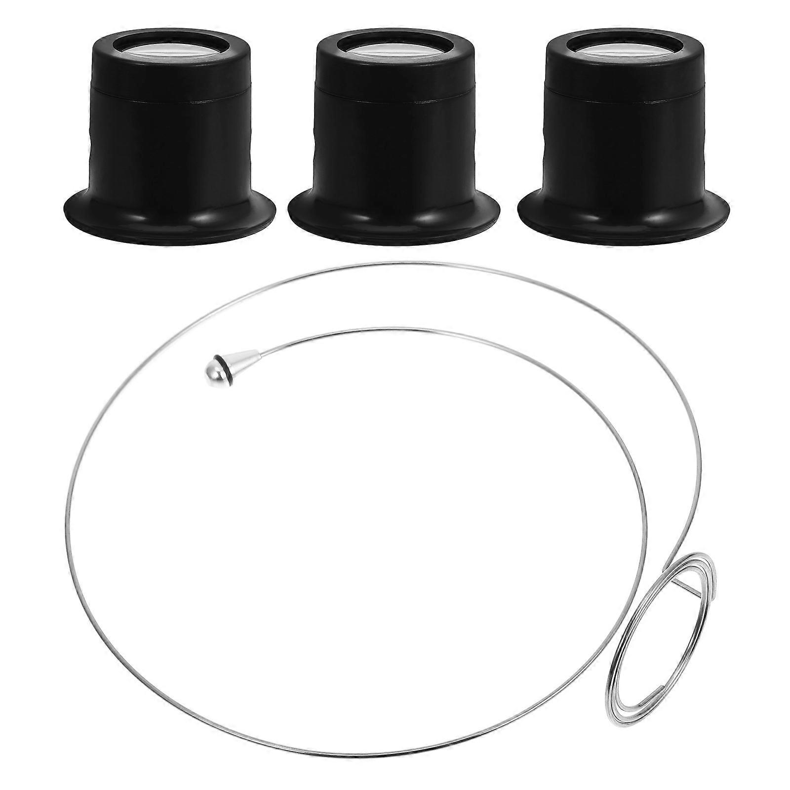 Watchmaker Magnifying Glass Convex Lens Clip-On Design For Professionals 1 Set