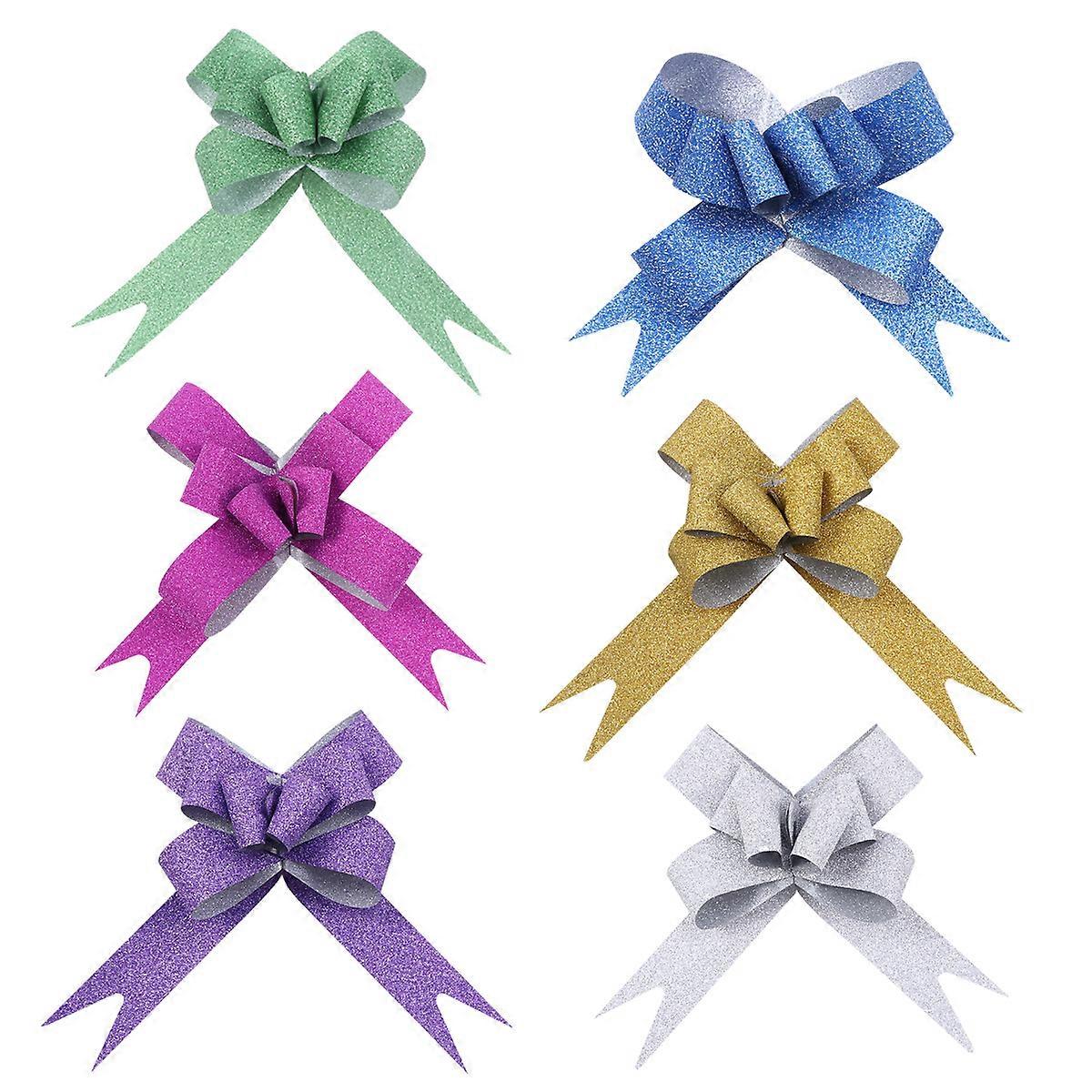 Pull Bows 300Pcs for Wedding Decoration with Assorted Color String Bows