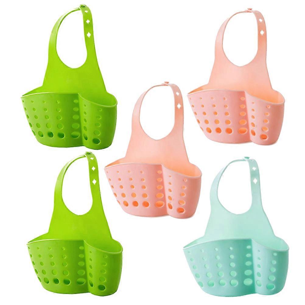 Kitchen Strainer Sink Basket for 15Pcs Hanging Storage Organizer