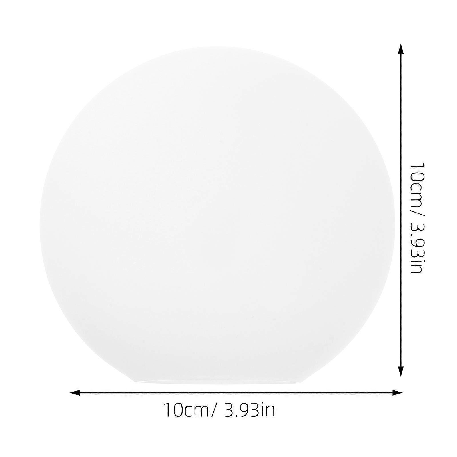 White Textured Glass Lampshade Globe for Ceiling 4Pcs Replacement