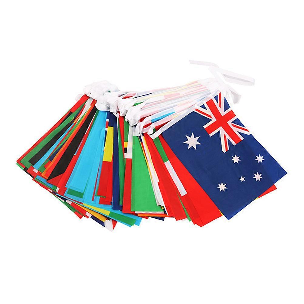 Assorted Color Banner Flag for Decoration 2Pcs National Countries Banner
