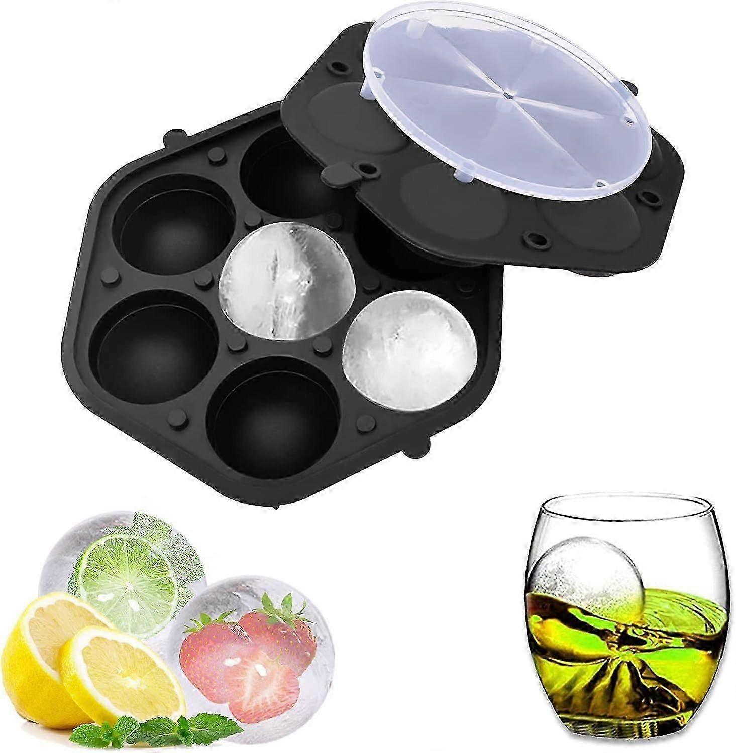 Ice cube mold silicone ice ball mold large ice cube ice cube container with lid