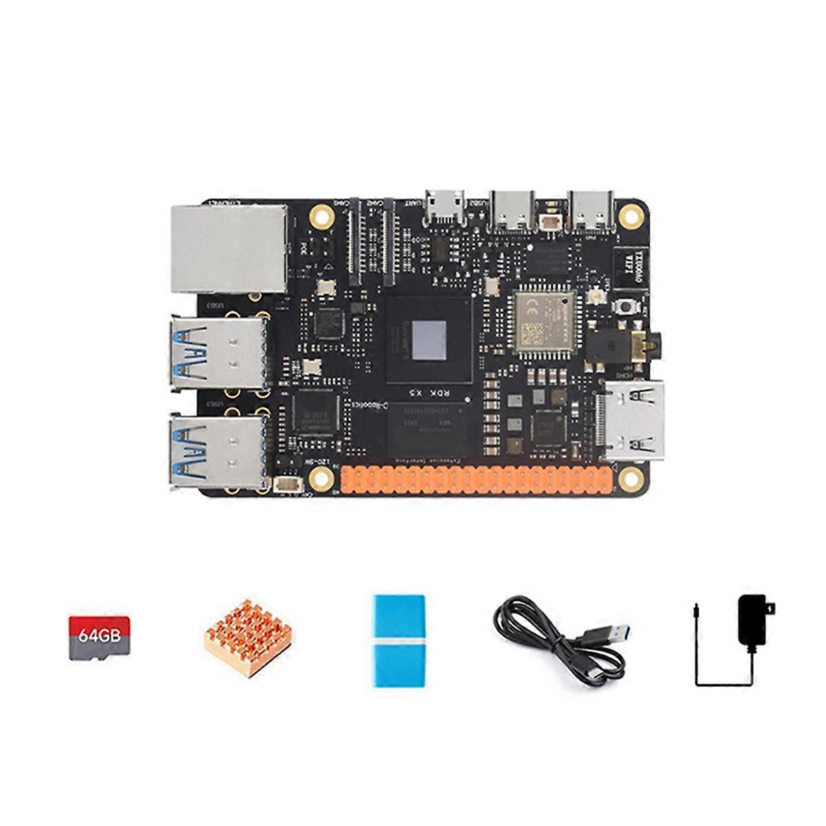 RDK X5 4 GB Entwicklungsboard, Basiskit für Smart Computing und Robotik, unterstützt bis zu 10 Rechenleistungsspitzen, UK-Stecker