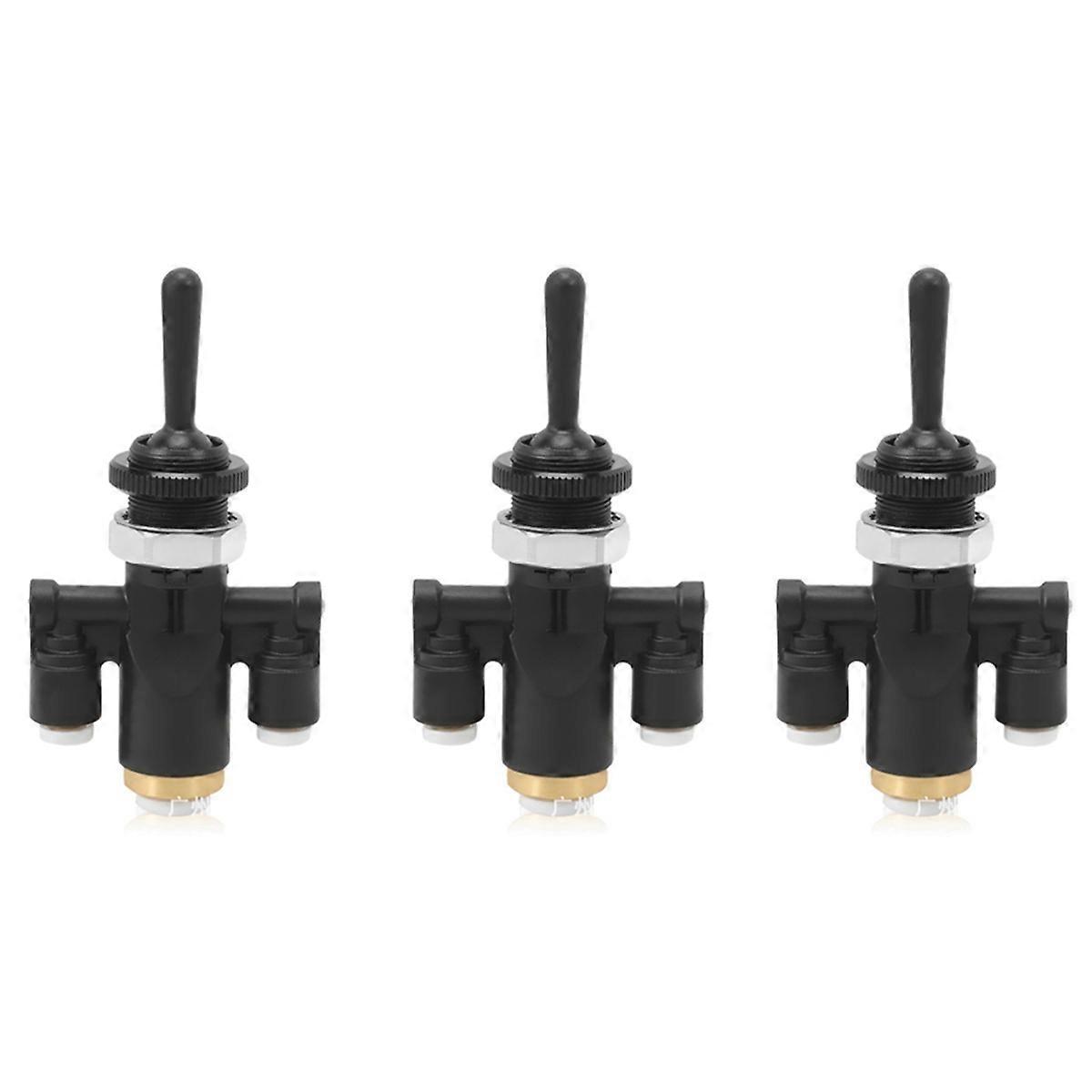 3X 818-0007-000 Air Window Toggle Valve Switch 1/4 for 379 Truck Replace 8180007000