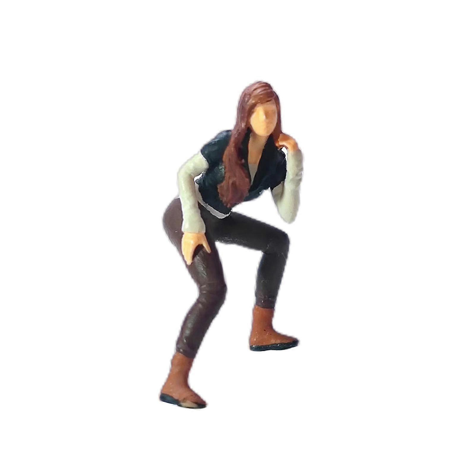 1/64 Figures Model Ornament for DIY Scene Decor Sand Table Decor Style E