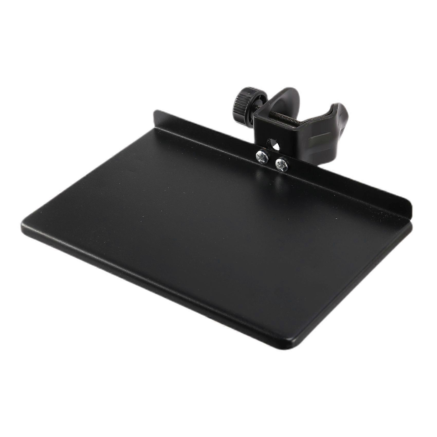Universal Microphone Stand Clamp-on Tray Metal Material with Mounting Clamp