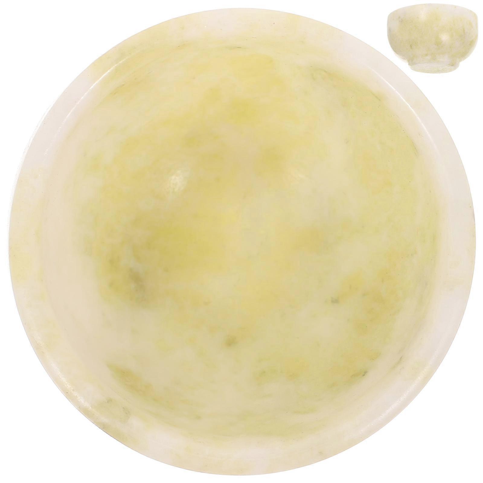 Shaving Soap Bubble Bowl Jade Shave Bowl for Shaving Cream 2Pcs Kit