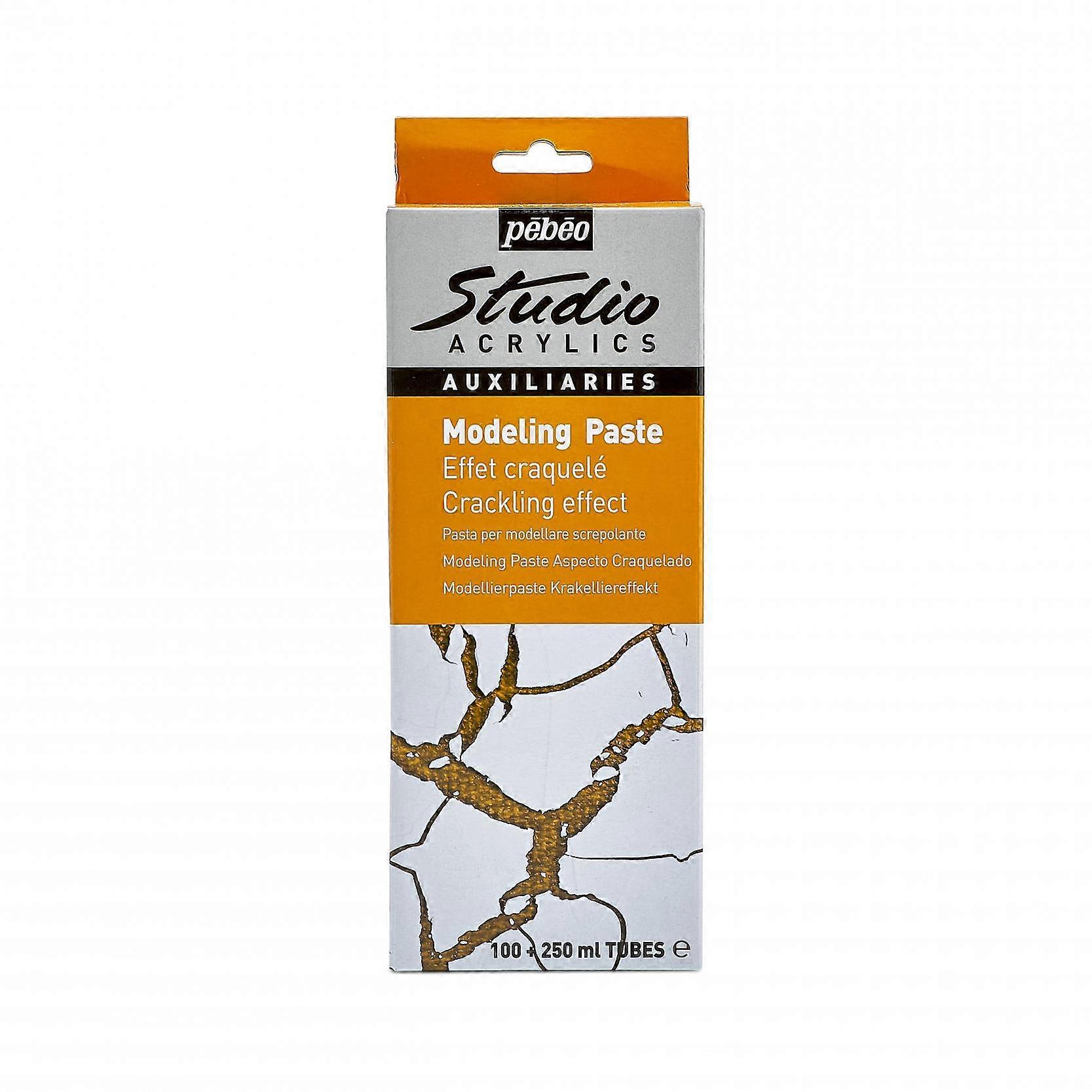 Acrylique PEBEO Studio Modeling Paste crépitant effet Kit