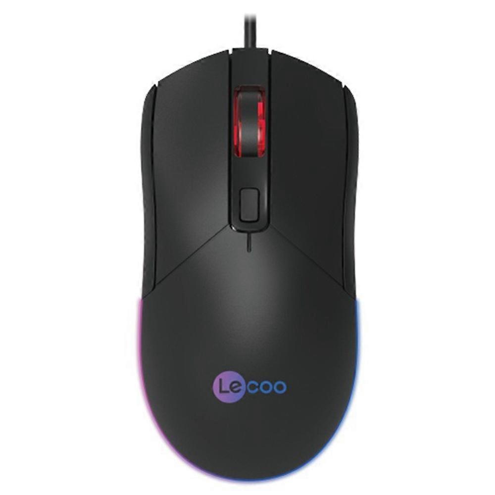 LECOO MS120 USB Wired Mouse with LED Light for Notebook Desktop PC Optical Precision Ergonomic Mice