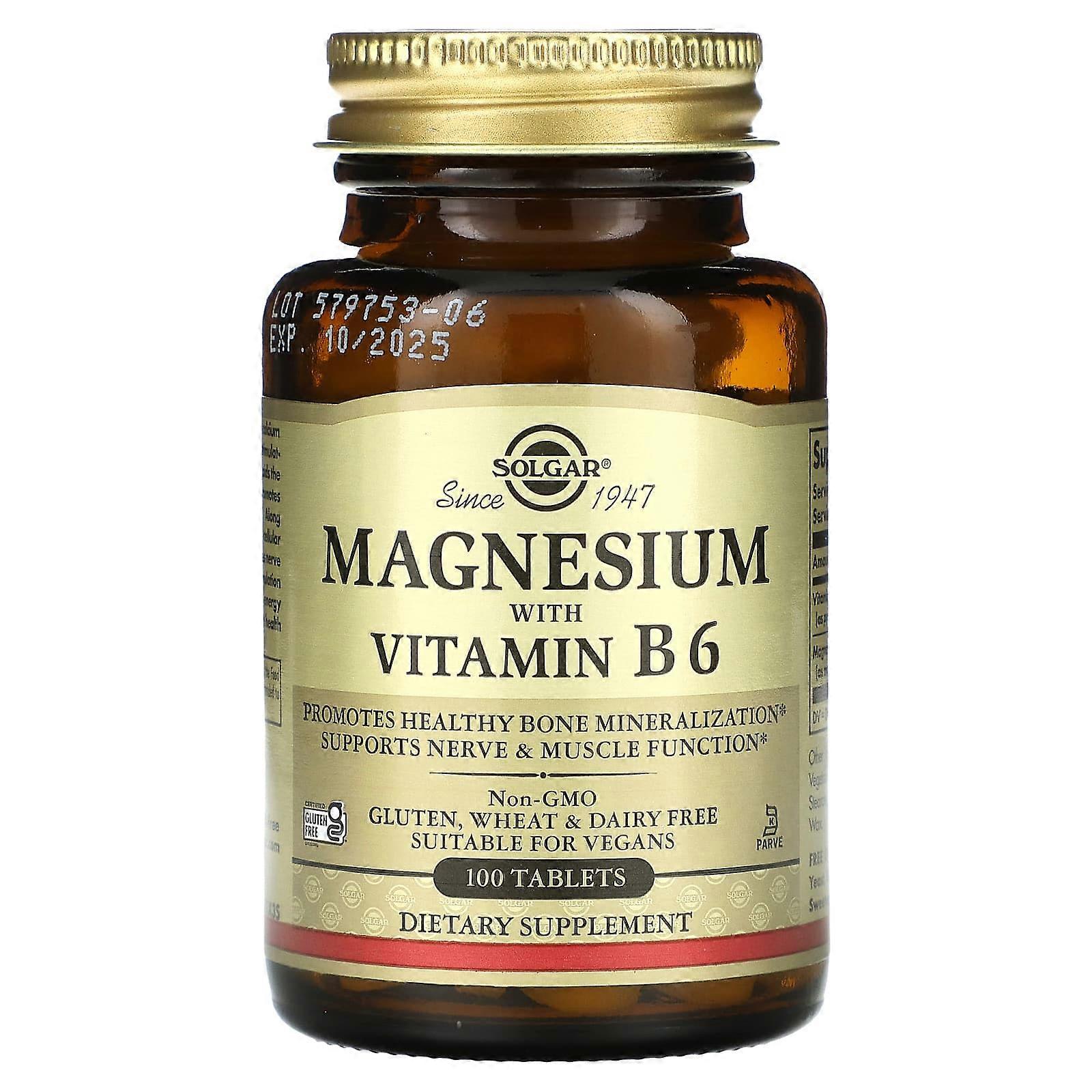 Magnesium With B6, 100 Tablets