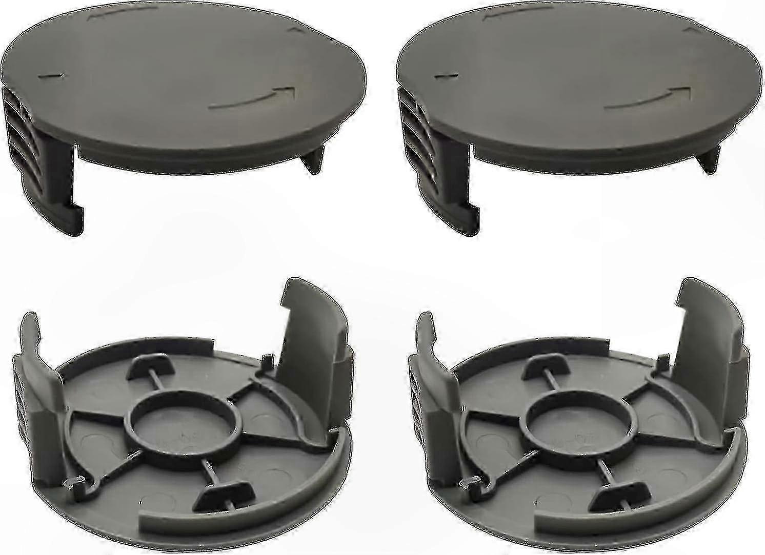 Grass Trimmer Spool Cover 4-Pack Compatible with Easy Grass Cut 18-230 Series