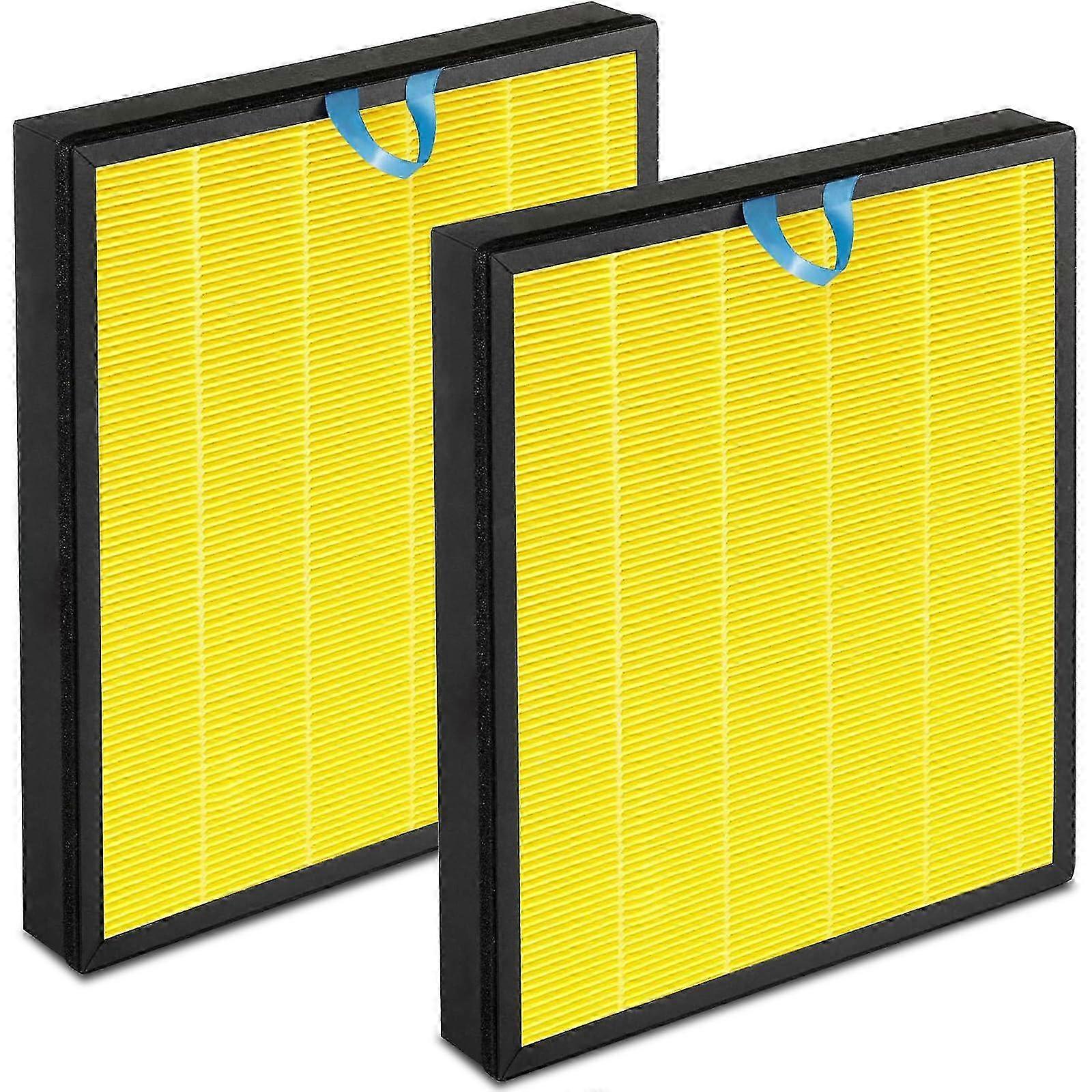 25-26 2 Pack Pet Replacement Filter Compatible with Levoit Smart WiFi Vital 100S Air Purifier, 3-in-1 H13 HEPA and High-Efficiency Activated