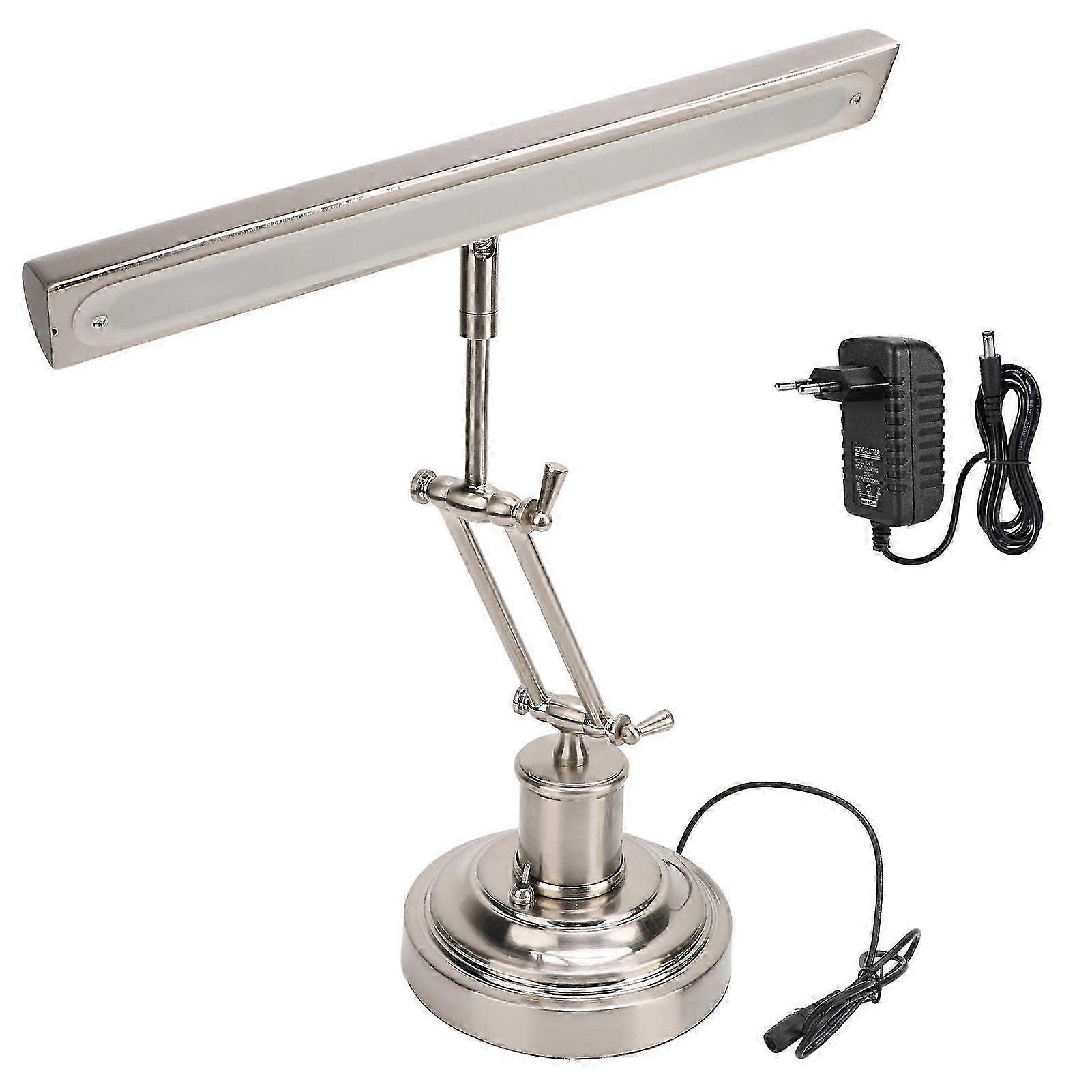 Retro Piano Lamp Multifunctional Touch Dimming Eye Guard Double Lamp Arm Design LED Piano Desk Lamp for Reading Piano Bedside
