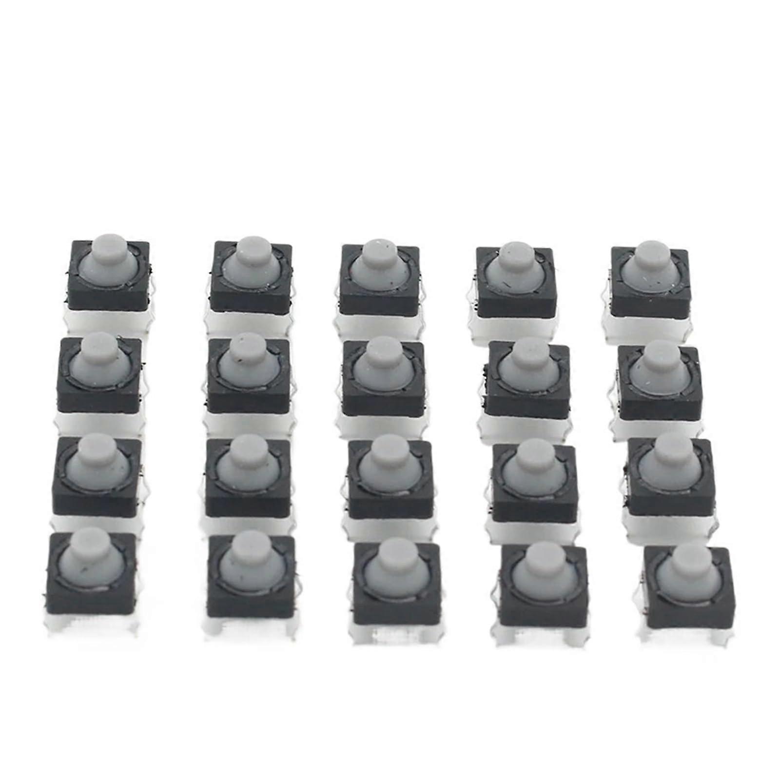 Conductive Silicone Soundless Tactile Push Button Switch SelfReset 8x8x5mm 4PIN 20pcs/lot