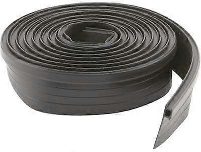 84" Black Vinyl Adjustable Width Bug Strip, 1-3/8" Max Width