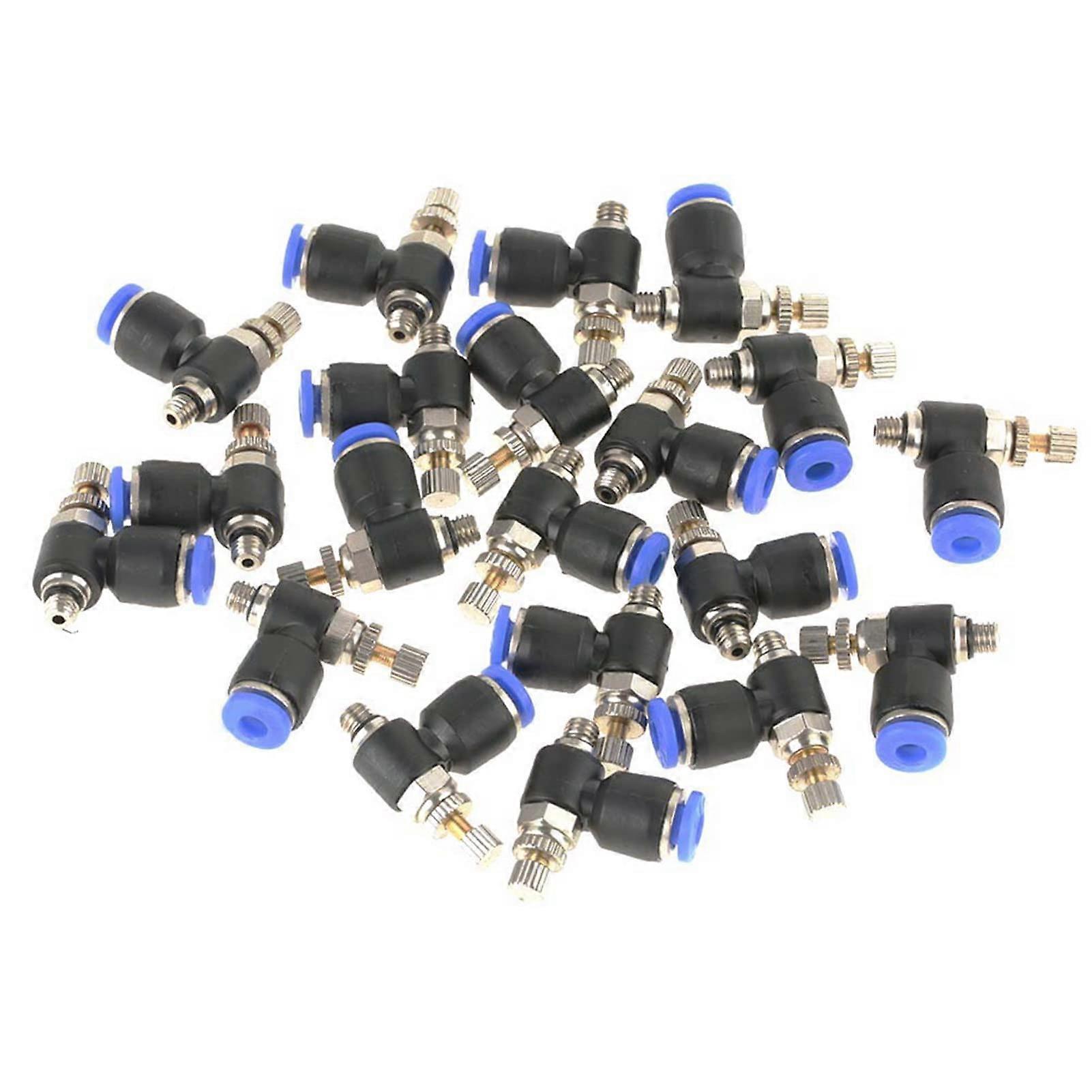 Pneumatic Quick Connector 20 Pcs 4 Mm OD Push To Connect Fittings Straight Union Airline