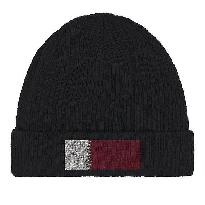 Qatar Flag Cap in Black
